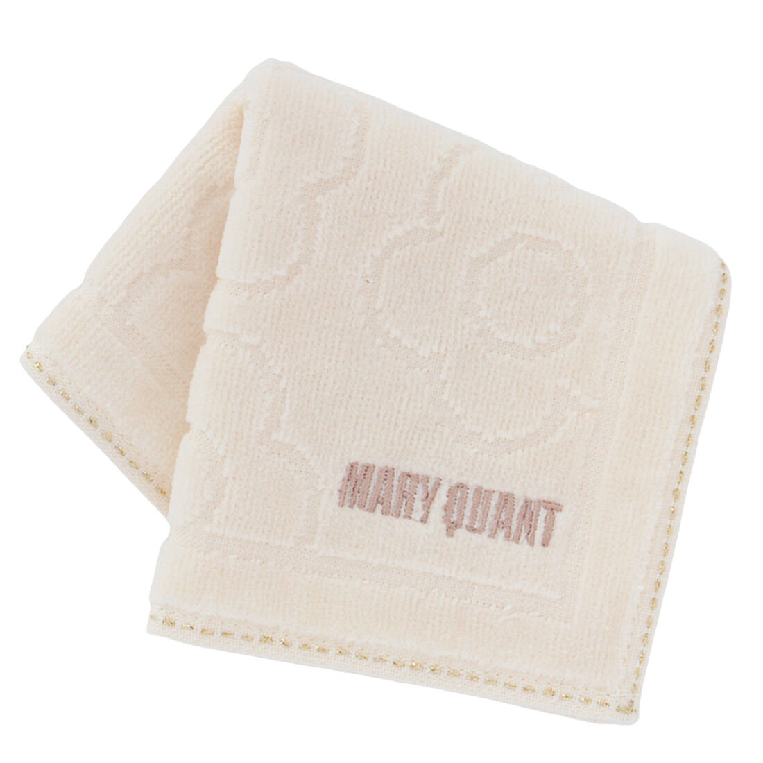  「MARY QUANT タオルハンカチ＜ラメステッチ＞」|ハンカチ|