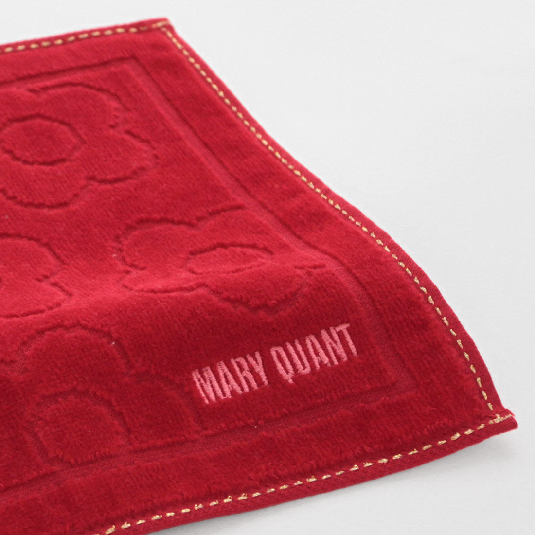  「MARY QUANT タオルハンカチ＜ラメステッチ＞」|ハンカチ|