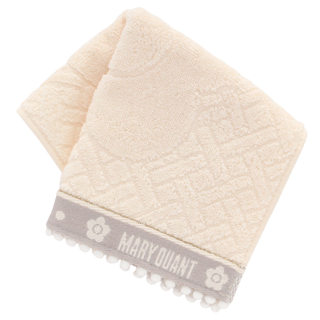  「MARY QUANT タオルハンカチ＜ドットレース＞」|ハンカチ|