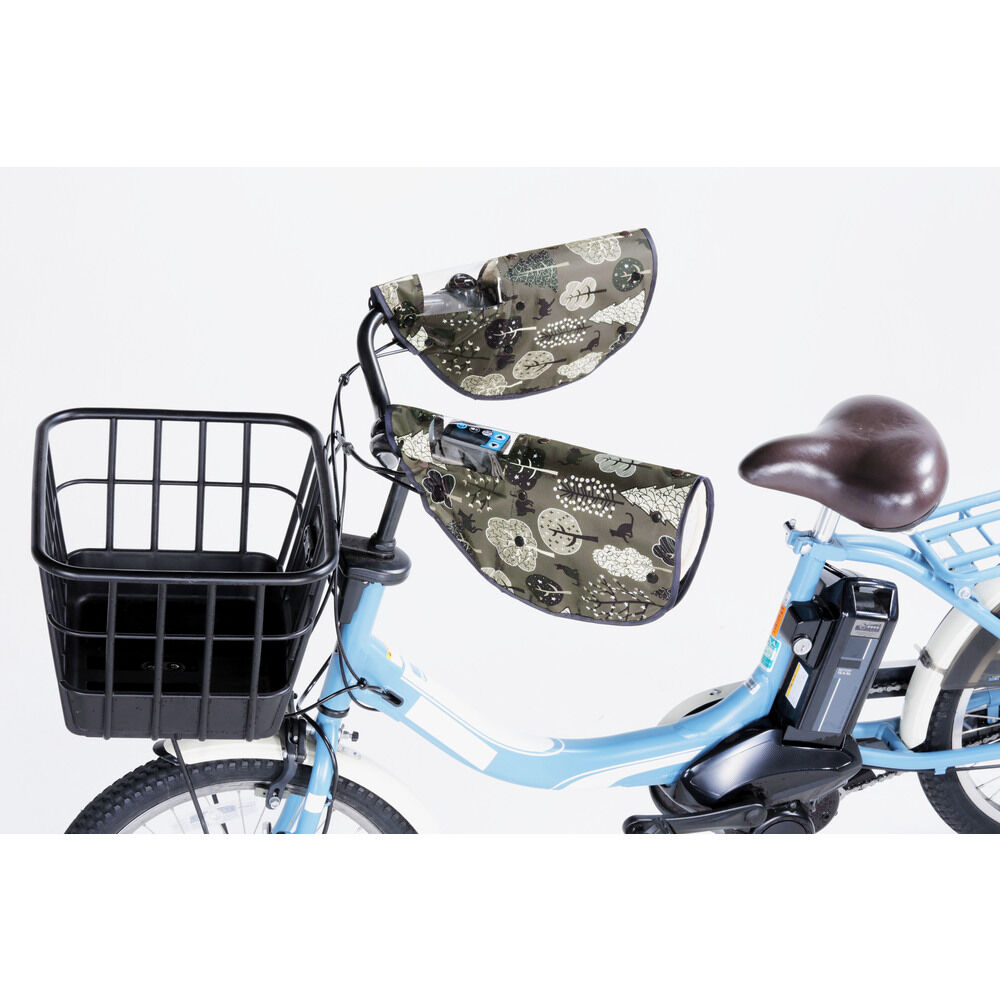 BACKYARD FAMILY「自転車 ハンドルカバー UV 通販 夏 冬 ハンドル カバー 無地 撥水 はっ水 日焼け対策」|その他|グレー1