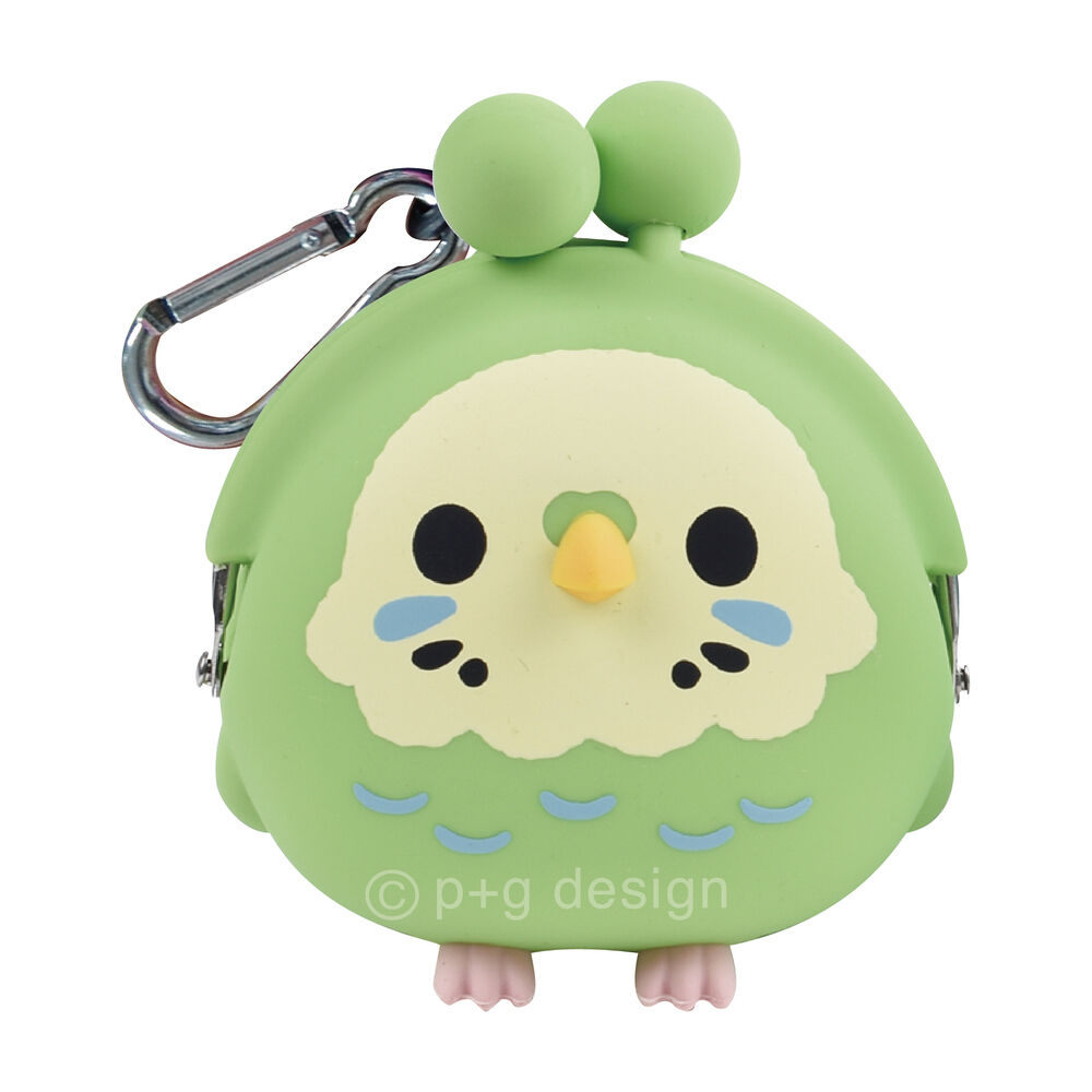 BACKYARD FAMILY「シリコン がま口 キャラクター 通販 シリコンポーチ がま口財布 シリコン財布 がま口ポーチ」|ポーチ|グリーン2