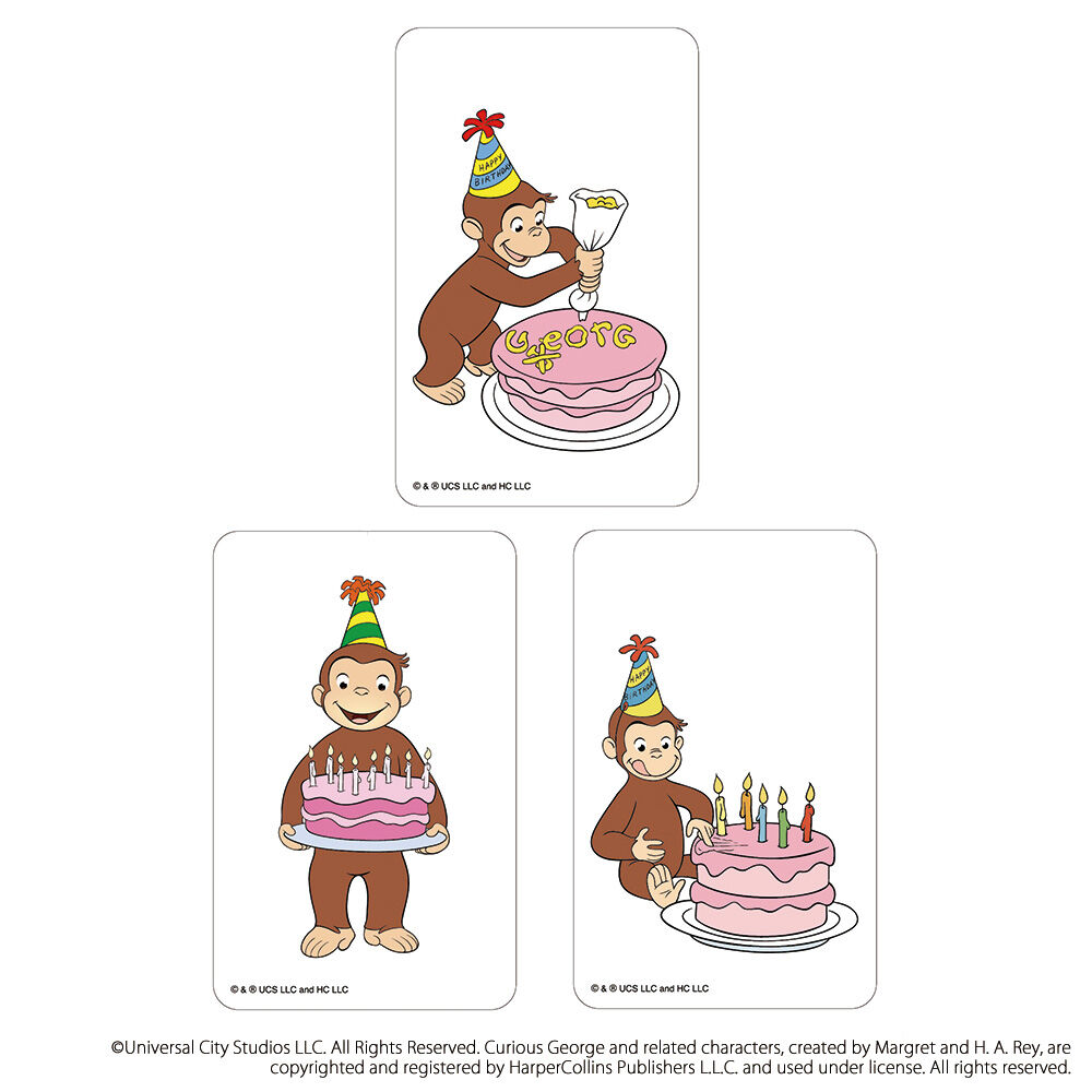 BACKYARD FAMILY「おさるのジョージ グッズ 通販 Curious George クリアカード」|フィギュア・ホビー|