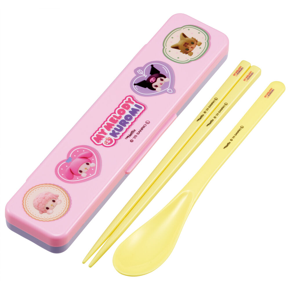 BACKYARD FAMILY「コンビセット スケーター 通販 CCS3SA Skater 箸 スプーン セット」|食器・キッチングッズ|ピンク1