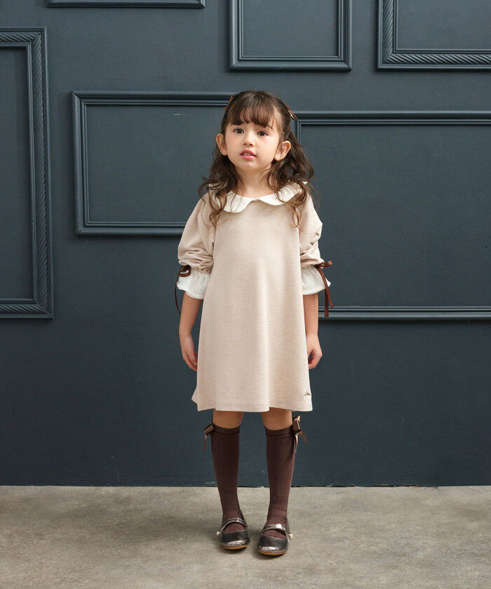 BACKYARD FAMILY「キッズ ハイソックス 女の子 通販 Rora ローラ 子供服 エマリー リボン 靴下 長靴下」|ソックス|