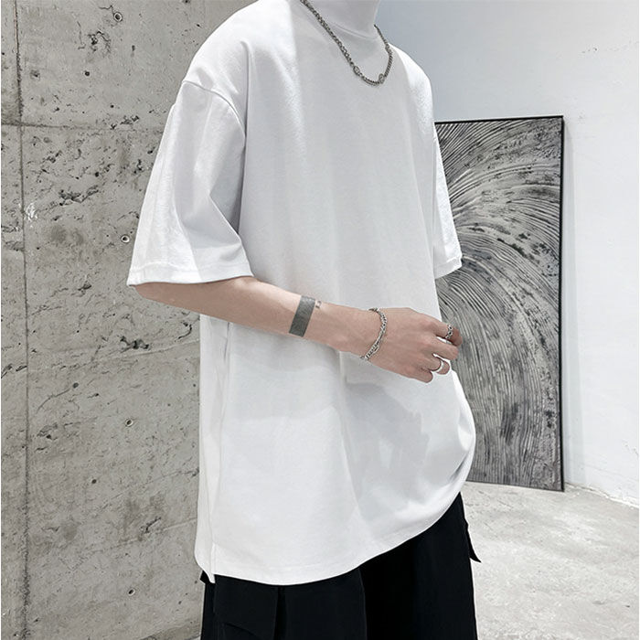 BACKYARD FAMILY「ハイネックシャツ メンズ カットソー シャツ メンズシャツ 半袖」|Tシャツ・カットソー|