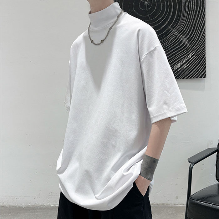 BACKYARD FAMILY「ハイネックシャツ メンズ カットソー シャツ メンズシャツ 半袖」|Tシャツ・カットソー|