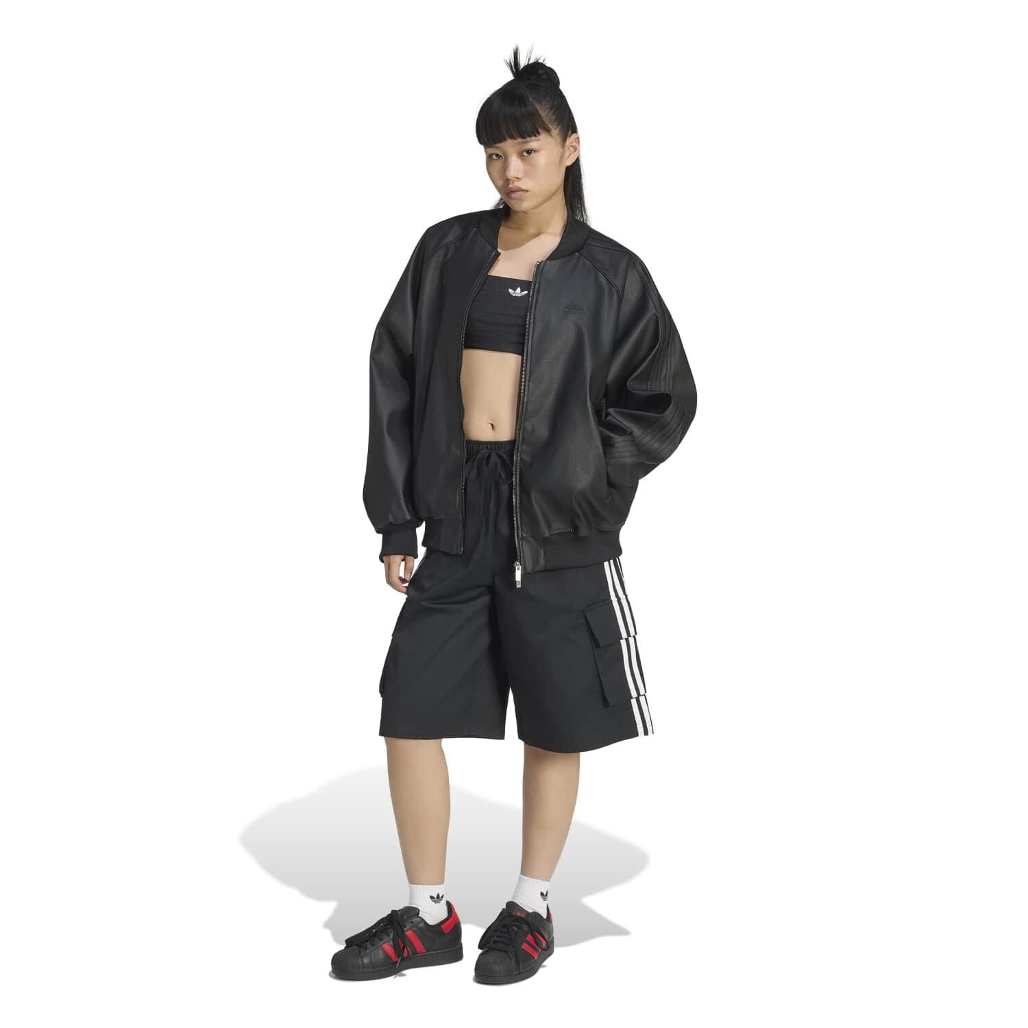 adidas「【ADIDAS ｳｪｱ】W PLEATHER SST OVERSIZED TT」|ポロシャツ|