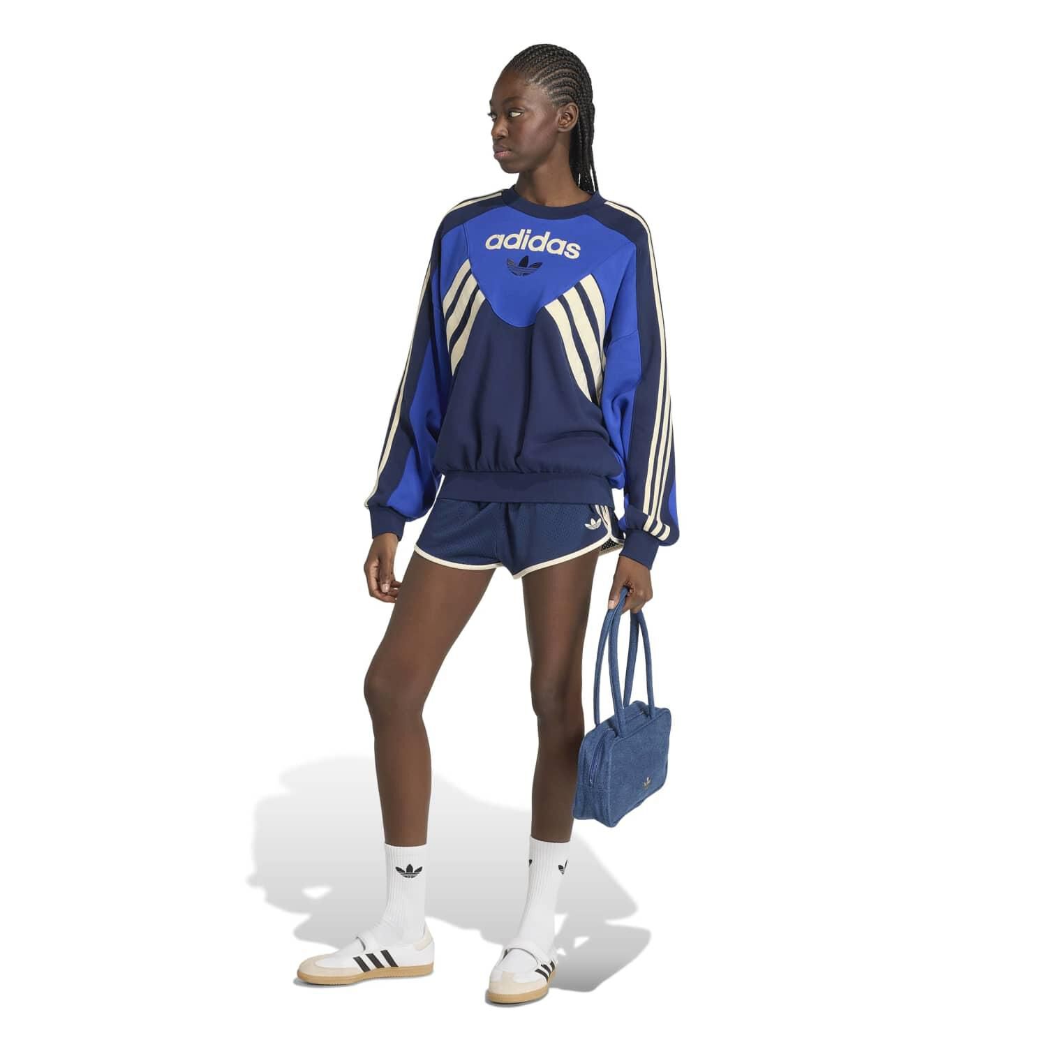 adidas「【ADIDAS ｳｪｱ】W GARMENT WASHED GRAPHIC CREW」|スウェット・ジャージ|