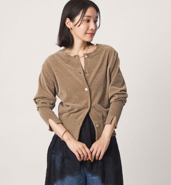 UNITED ARROWS green label relaxing「【結論シリーズ】ふれてモールニットカーデ」|カーディガン|