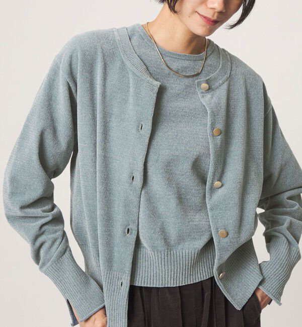 UNITED ARROWS green label relaxing「【結論シリーズ】ふれてモールニットカーデ」|カーディガン|