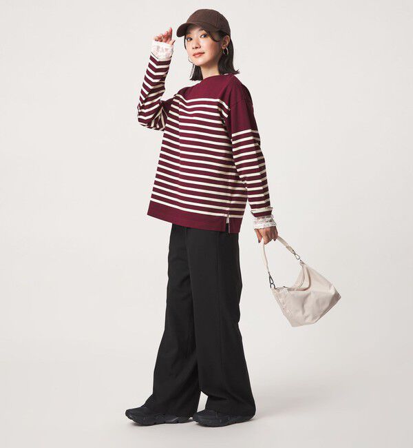 UNITED ARROWS green label relaxing「【WEB限定】＜at ease＞オルマイ ワイド パンツ マシンウォッシャブル ストレッチ 帯電防止」|その他|