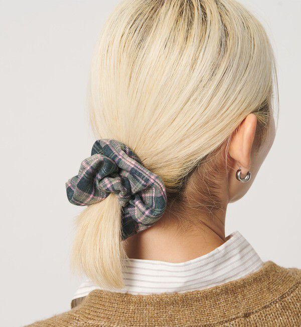 BEAUTY&YOUTH UNITED ARROWS「【WEB限定】チェック シュシュ」|ヘアゴム・シュシュ|KELLY