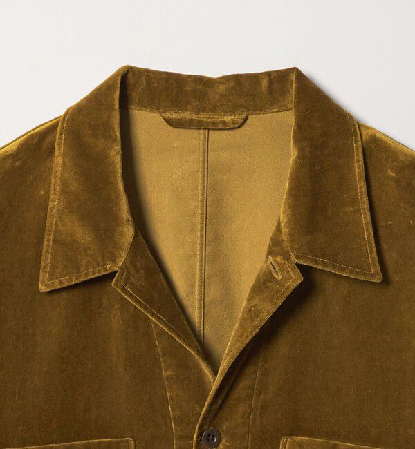 STEVEN ALAN「＜Steven Alan＞ オーガニックコットン ベルベット オープンカラー オーバー シャツ」|シャツ・ブラウス|