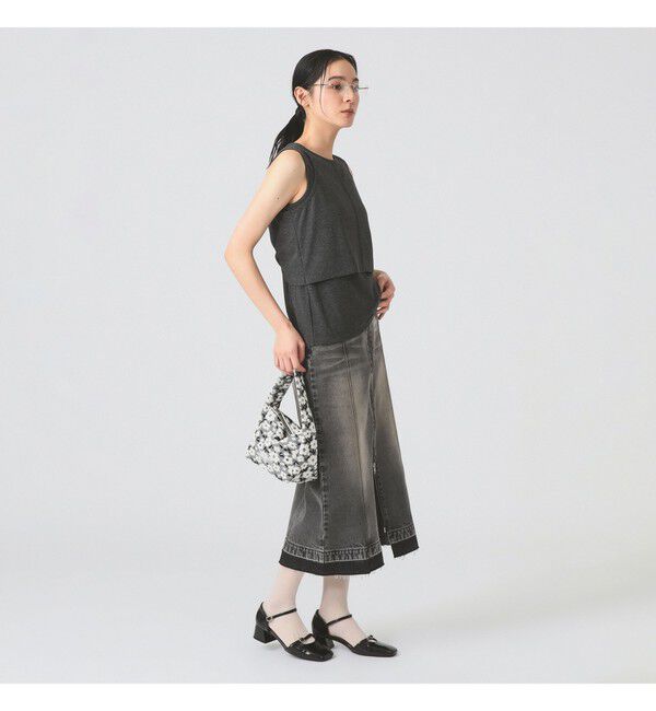 Ray BEAMS 「カットアウト レイヤード ノースリーブ」|Tシャツ・カットソー|