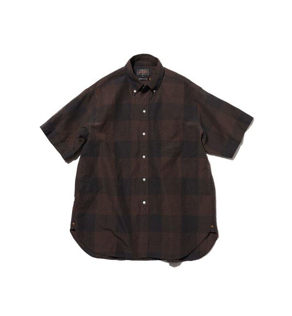 BEAMS PLUS「B.D. Classic-fit COTTON Linen Cord Check」|シャツ・ブラウス|BLACK*BROWN