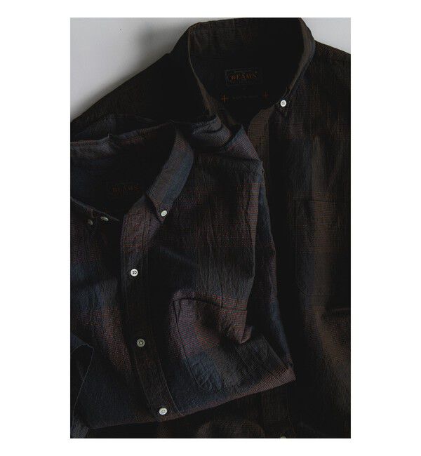 BEAMS PLUS「B.D. Classic-fit COTTON Linen Cord Check」|シャツ・ブラウス|