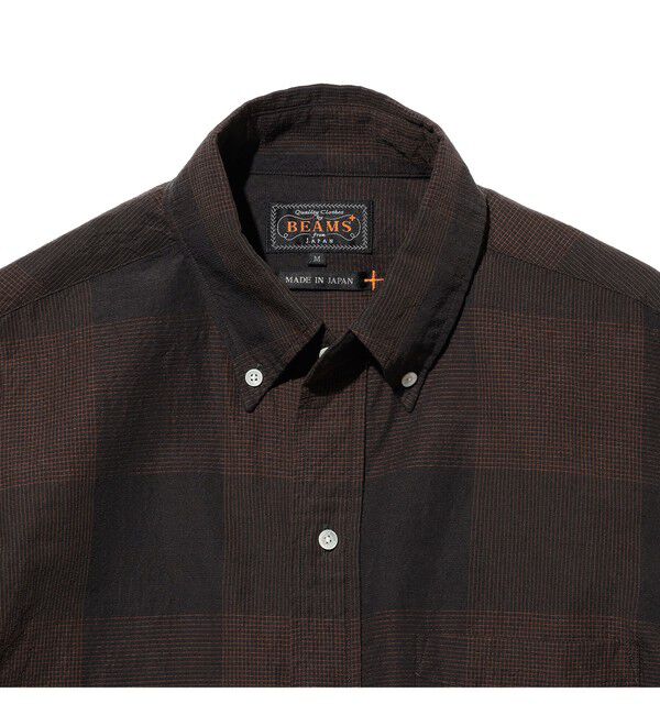 BEAMS PLUS「B.D. Classic-fit COTTON Linen Cord Check」|シャツ・ブラウス|