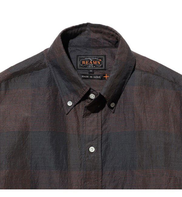 BEAMS PLUS「B.D. Classic-fit COTTON Linen Cord Check」|シャツ・ブラウス|