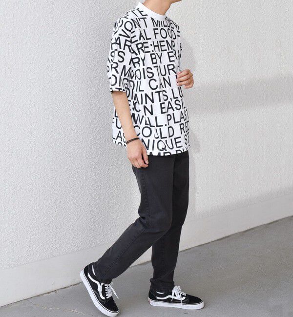 SHIPS any「【SHIPS any別注】Phatee: オーガニックコットン パターン プリント スピンドル ポケット Tシャツ◇」|Tシャツ・カットソー|