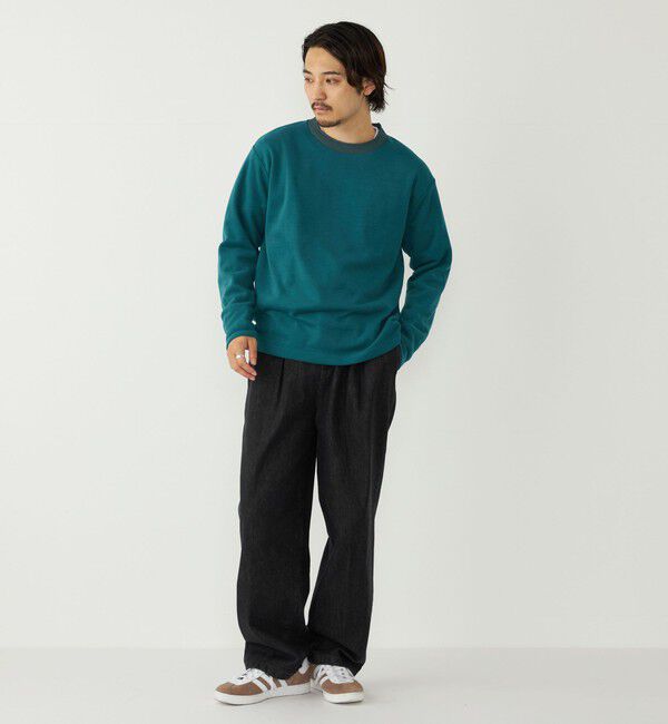 SHIPS Colors 「SHIPS Colors:〈手洗い可能〉ニットライク ロングスリーブ Tシャツ (ロンT)」|Tシャツ・カットソー|