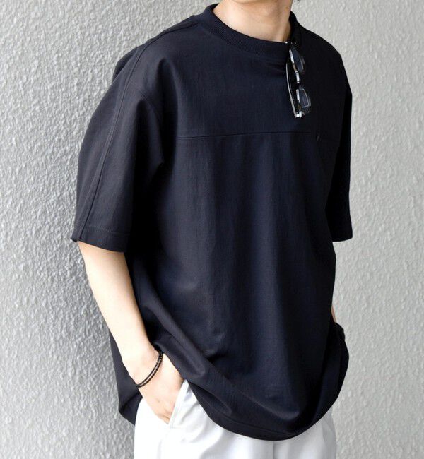 SHIPS any「SHIPS any: 360&deg; THE CIRCLE STRETCH リネン混 スピンドルTシャツ◆」|Tシャツ・カットソー|