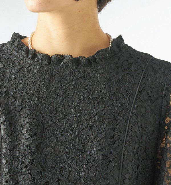 SHIPS for women「kaene:コード レース パフ スリーブ ワンピース」|ワンピース|