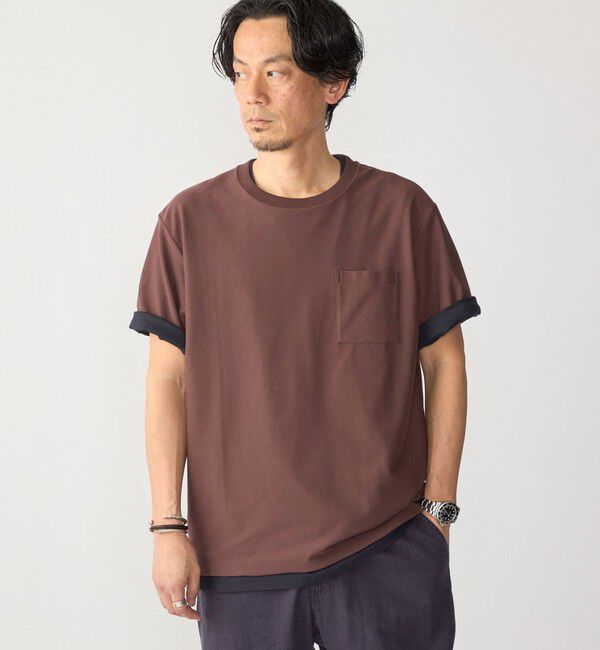 SHIPS「SHIPS:〈接触冷感/ 遮熱/ UVカット〉COVEROSS(R) フリーザー Tシャツ」|Tシャツ・カットソー|