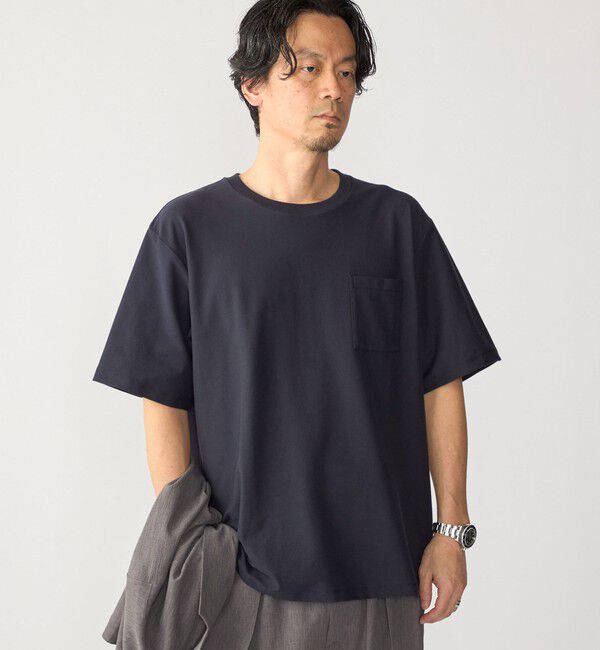 SHIPS「SHIPS:〈接触冷感/ 遮熱/ UVカット〉COVEROSS(R) フリーザー Tシャツ」|Tシャツ・カットソー|