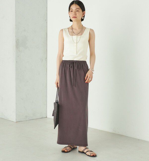 SHIPS for women「Wai＋:〈手洗い可能〉アイレット ヘンリー タンクトップ」|タンクトップ|