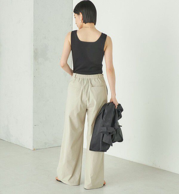 SHIPS for women「Wai＋:〈手洗い可能〉アイレット ヘンリー タンクトップ」|タンクトップ|