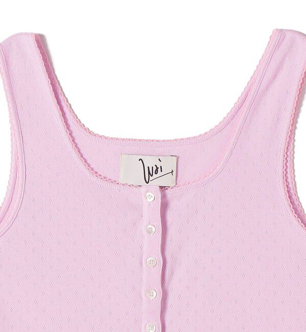 SHIPS for women「Wai＋:〈手洗い可能〉アイレット ヘンリー タンクトップ」|タンクトップ|