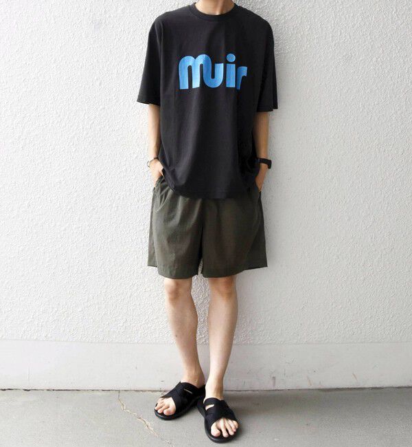 SHIPS any「【SHIPS any別注】ONEITA:〈洗濯機可能〉ピグメント ダイ リラックス ロゴ プリント Tシャツ◇」|Tシャツ・カットソー|