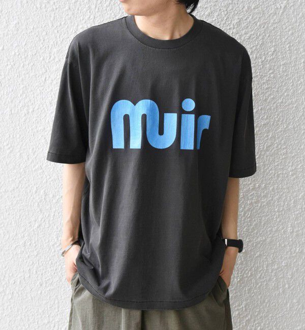 SHIPS any「【SHIPS any別注】ONEITA:〈洗濯機可能〉ピグメント ダイ リラックス ロゴ プリント Tシャツ◇」|Tシャツ・カットソー|