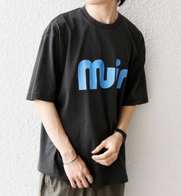 SHIPS any「【SHIPS any別注】ONEITA:〈洗濯機可能〉ピグメント ダイ リラックス ロゴ プリント Tシャツ◇」|Tシャツ・カットソー|