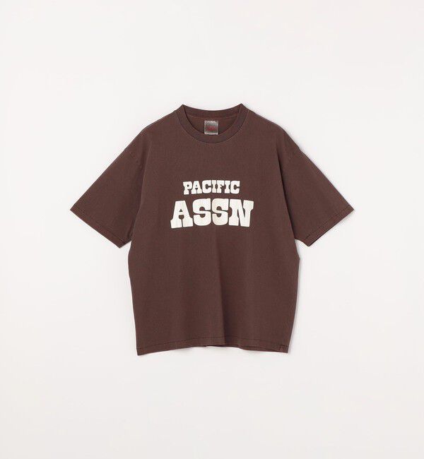 SHIPS any「【SHIPS any別注】ONEITA:〈洗濯機可能〉ピグメント ダイ リラックス ロゴ プリント Tシャツ◇」|Tシャツ・カットソー|
