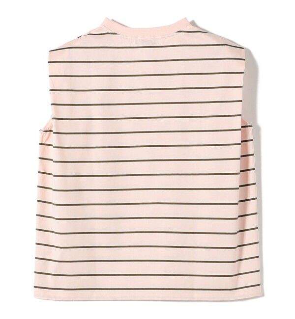SHIPS for women「SHIPS Primary Navy Label: マルチボーダー フレンチ スリーブ プルオーバー」|Tシャツ・カットソー|