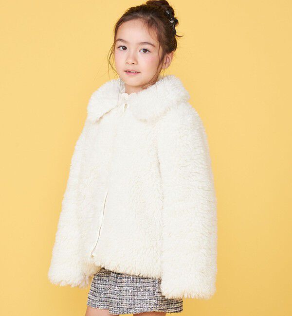 SHIPS KIDS「【一部WEB限定】 100～130cm/〈手洗い可能〉 フェイクファー ブルゾン」|その他|