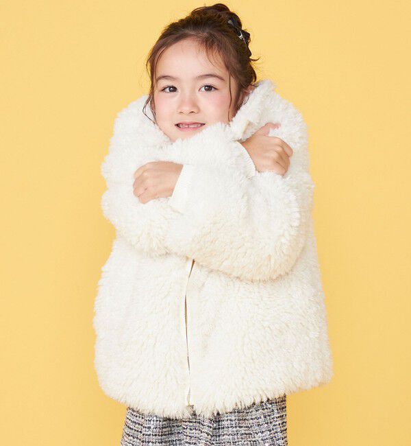 SHIPS KIDS「【一部WEB限定】 100～130cm/〈手洗い可能〉 フェイクファー ブルゾン」|その他|