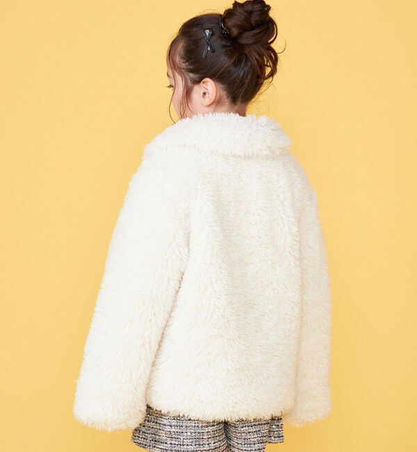 SHIPS KIDS「【一部WEB限定】 100～130cm/〈手洗い可能〉 フェイクファー ブルゾン」|その他|