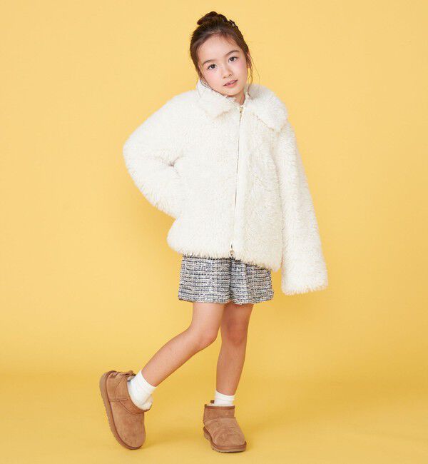 SHIPS KIDS「【一部WEB限定】 100～130cm/〈手洗い可能〉 フェイクファー ブルゾン」|その他|