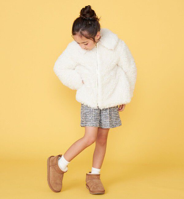 SHIPS KIDS「【一部WEB限定】 100～130cm/〈手洗い可能〉 フェイクファー ブルゾン」|その他|