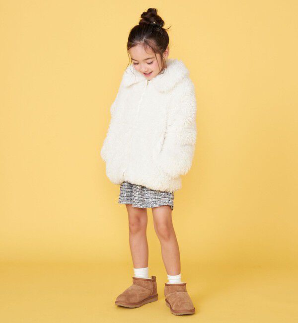 SHIPS KIDS「【一部WEB限定】 100～130cm/〈手洗い可能〉 フェイクファー ブルゾン」|その他|