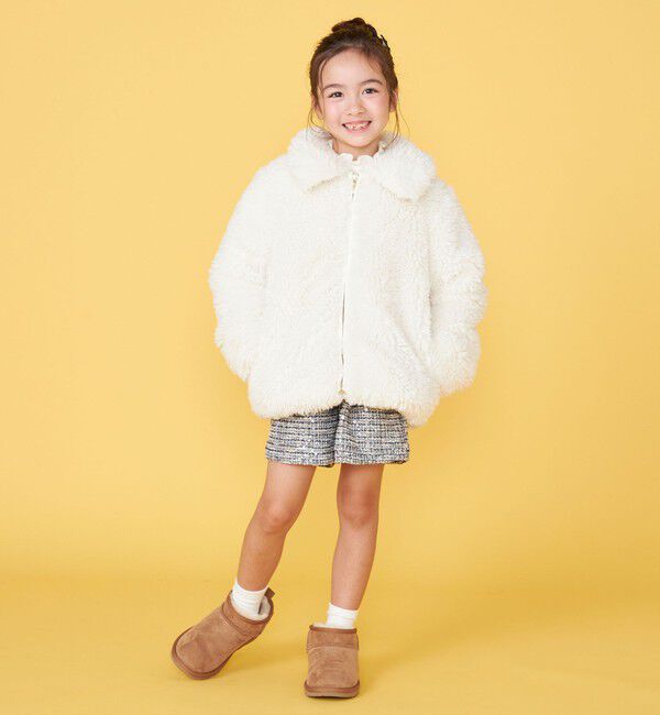 SHIPS KIDS「【一部WEB限定】 100～130cm/〈手洗い可能〉 フェイクファー ブルゾン」|その他|