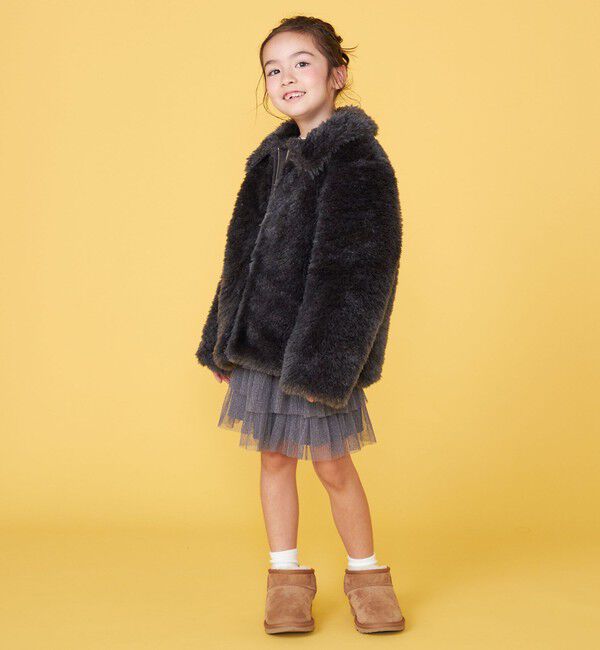 SHIPS KIDS「【一部WEB限定】 100～130cm/〈手洗い可能〉 フェイクファー ブルゾン」|その他|