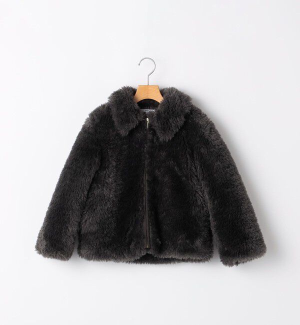 SHIPS KIDS「【一部WEB限定】 100～130cm/〈手洗い可能〉 フェイクファー ブルゾン」|その他|