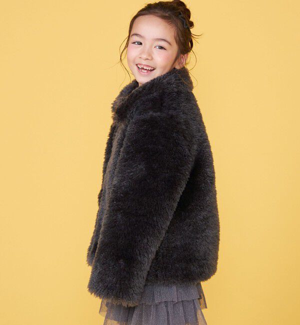SHIPS KIDS「【一部WEB限定】 100～130cm/〈手洗い可能〉 フェイクファー ブルゾン」|その他|