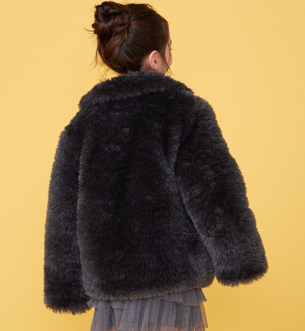 SHIPS KIDS「【一部WEB限定】 100～130cm/〈手洗い可能〉 フェイクファー ブルゾン」|その他|