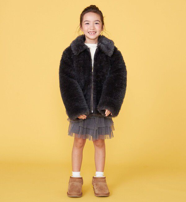 SHIPS KIDS「【一部WEB限定】 100～130cm/〈手洗い可能〉 フェイクファー ブルゾン」|その他|