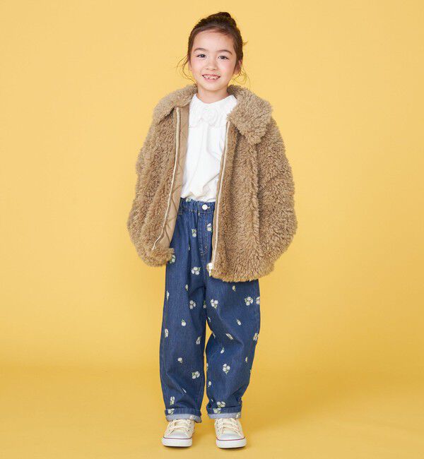 SHIPS KIDS「【一部WEB限定】 100～130cm/〈手洗い可能〉 フェイクファー ブルゾン」|その他|