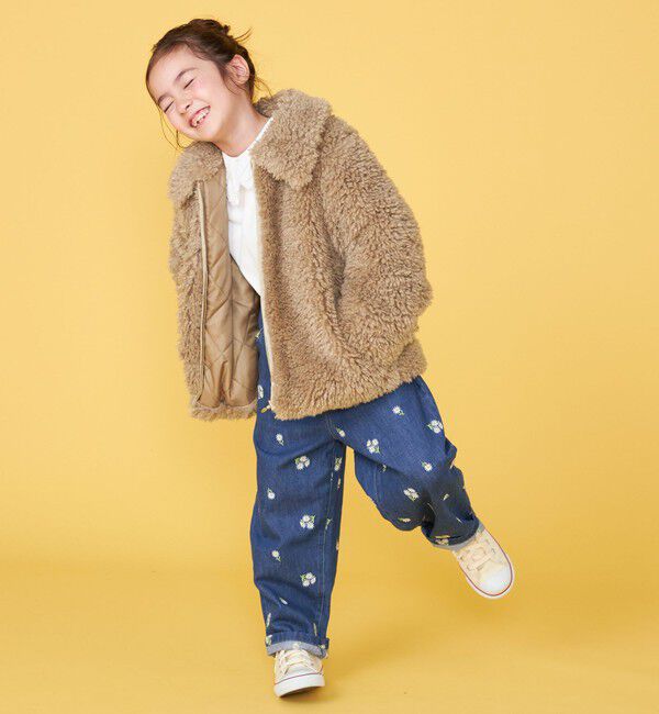 SHIPS KIDS「【一部WEB限定】 100～130cm/〈手洗い可能〉 フェイクファー ブルゾン」|その他|